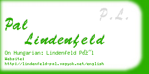 pal lindenfeld business card